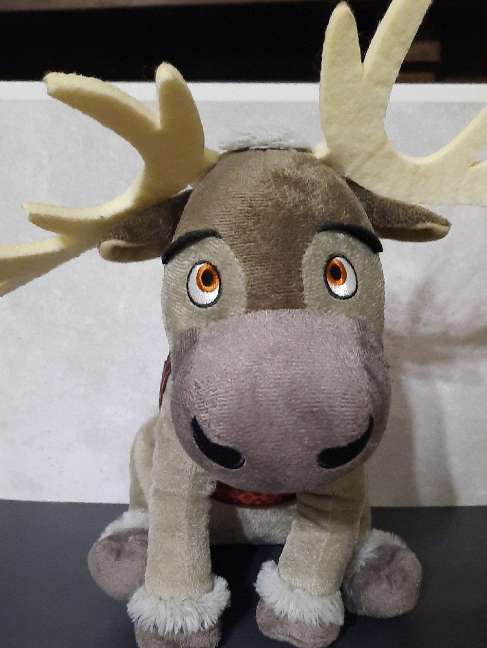 Disney Sven Plush Reindeer Toy - Gray and Cream Soft Kids Stuffed Animal